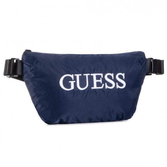 Guess, Quatro, Textile Fanny Pack, Blue, 19/28.5 x 17 x 4 cm, For Men.