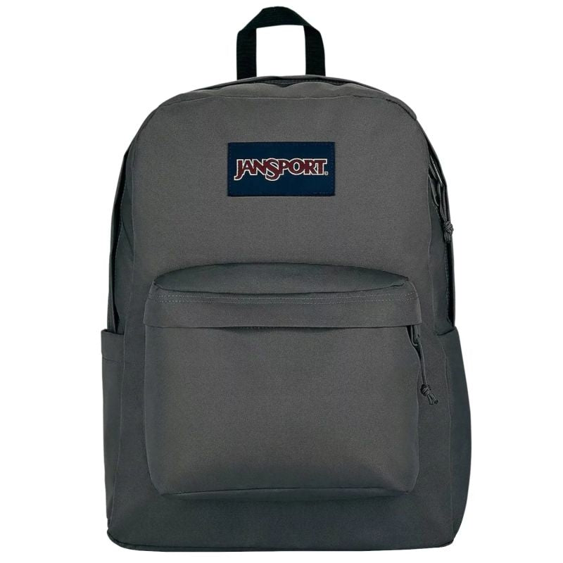 JanSport Super break Backpack– Grey/Silver Everyday Bag - Afanaya