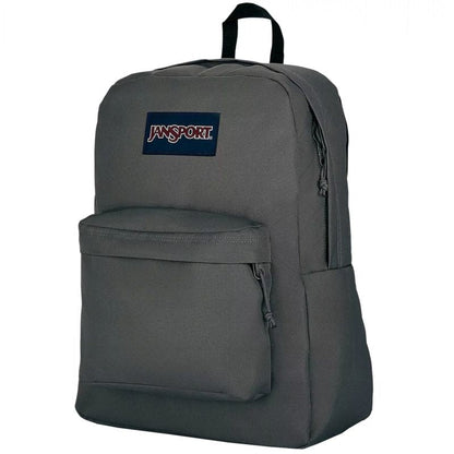 JanSport Super break Backpack– Grey/Silver Everyday Bag - Afanaya