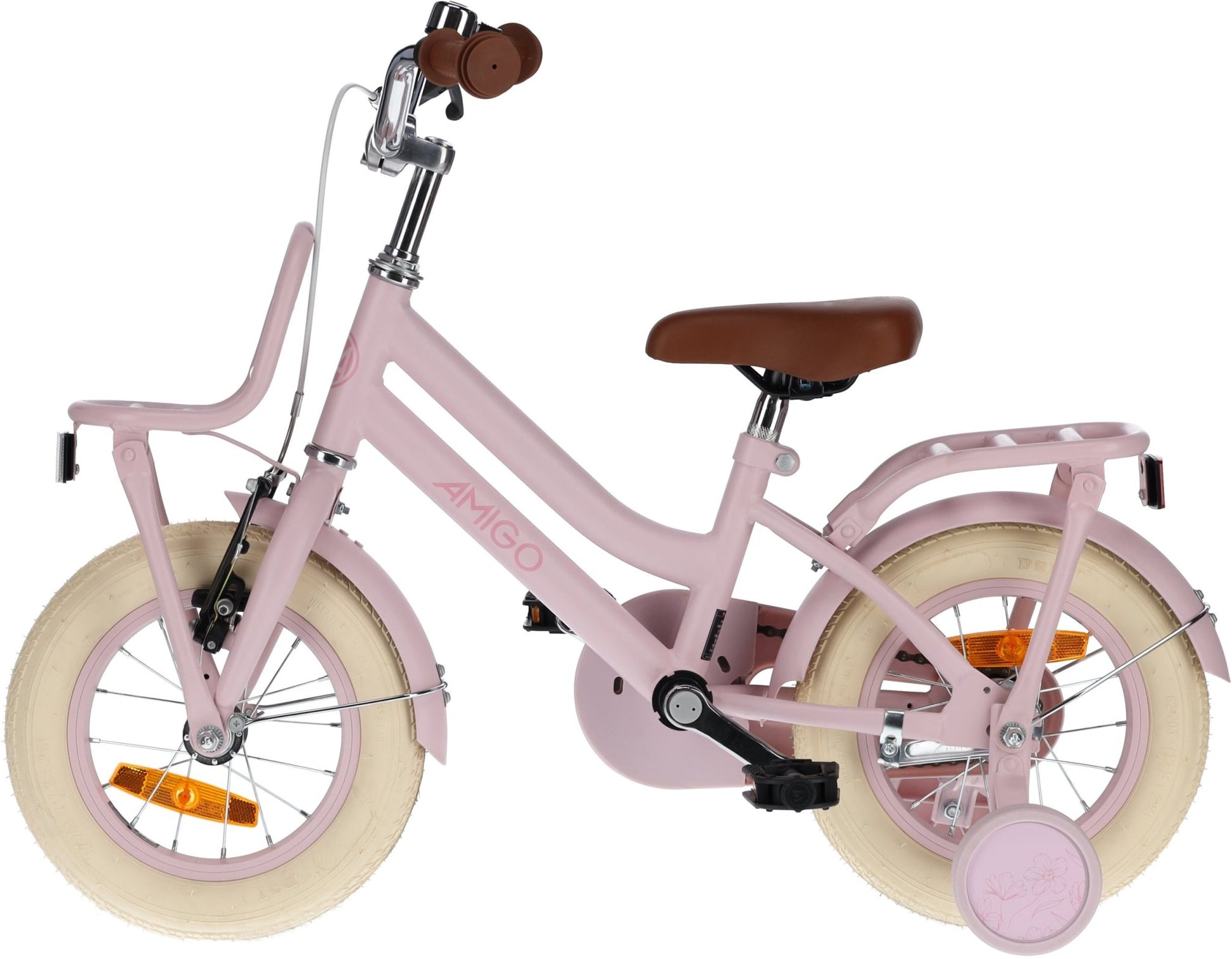 Kids Bike Girls AMIGO Bella Bike 12" 21cm Coaster Brake Pink - Afanaya