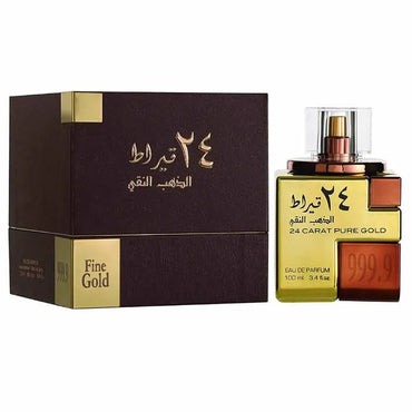 Lattafa 24 Carat Pure Gold Eau de Parfum 100ml – Parfum Oriental de Luxe, Oud & Ambre - Afanaya