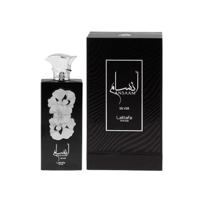 Lattafa Pride Ansaam Silver Eau de Parfum Unisex Woody Floral Fragrance 100ml