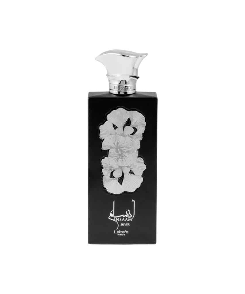 Lattafa Pride Ansaam Silver Eau de Parfum Unisex Woody Floral Fragrance 100ml