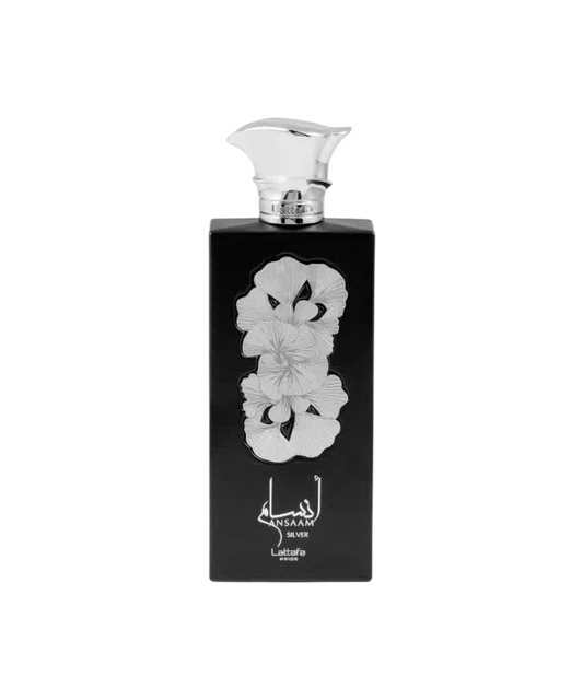 Lattafa Pride Ansaam Silver Eau de Parfum Unisex Woody Floral Fragrance 100ml
