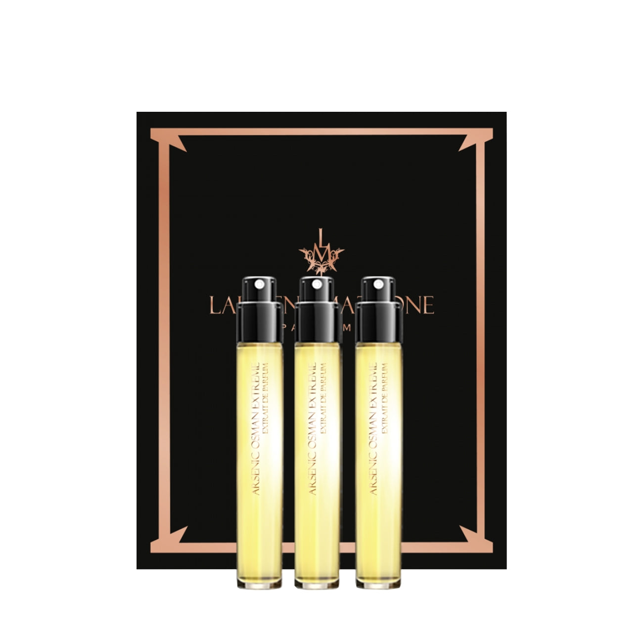 Set Trio, Laurent Mazzone, Arsenic Osman Extreme, Extrait de Parfum, Unisexe, 3 pcs, 15 ml *Miniature