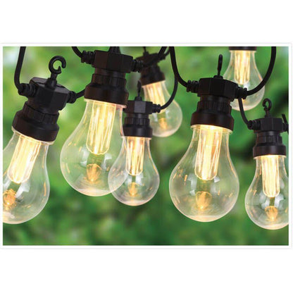 Outdoor LED Light String With 10 Reflector Lamps For Garden, Patio, Balcony Festive Outdoor Lighting.