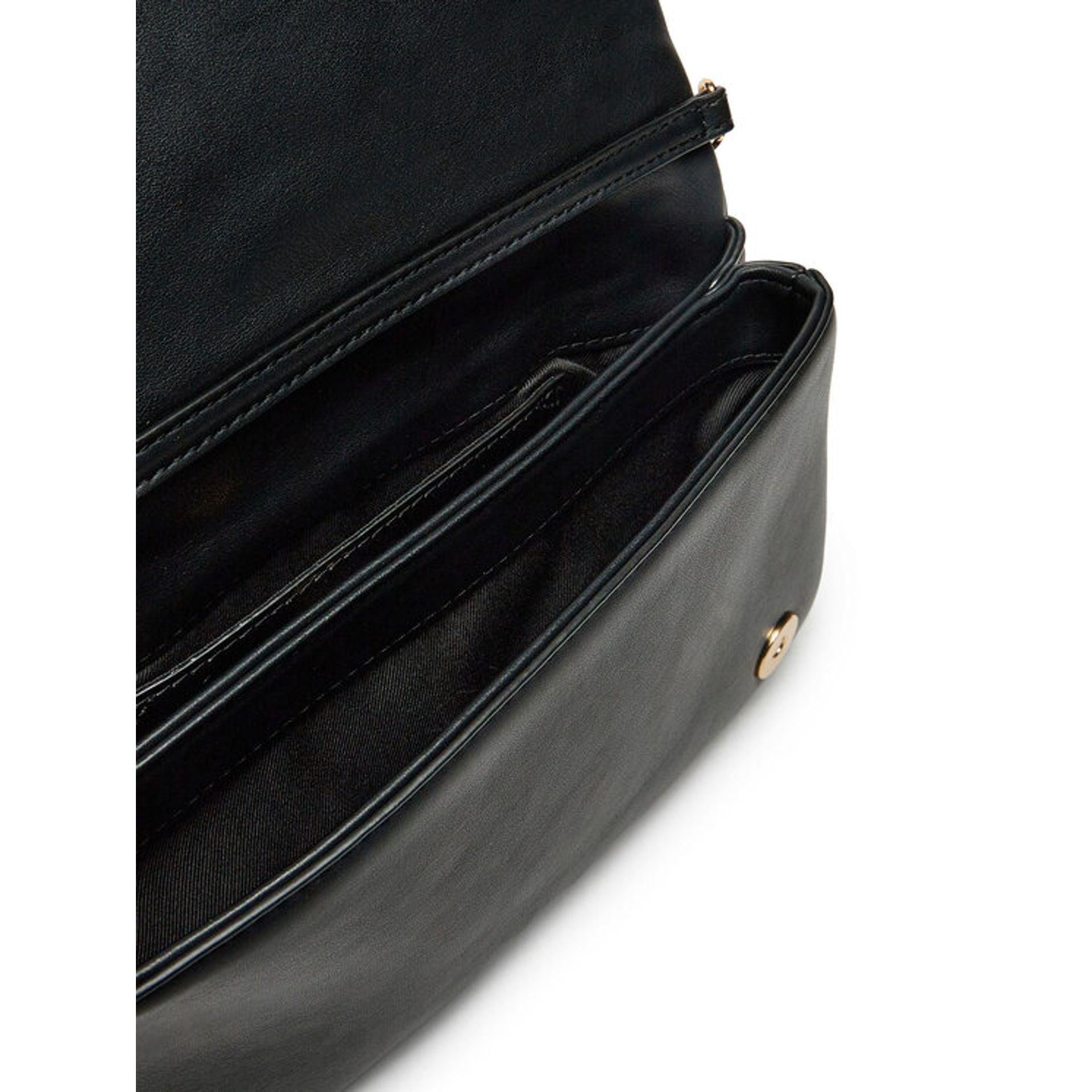 Love Moschino Sacs Bandouliere Crossbody Bag With Wooden Shelf Accent And Stylish Design.