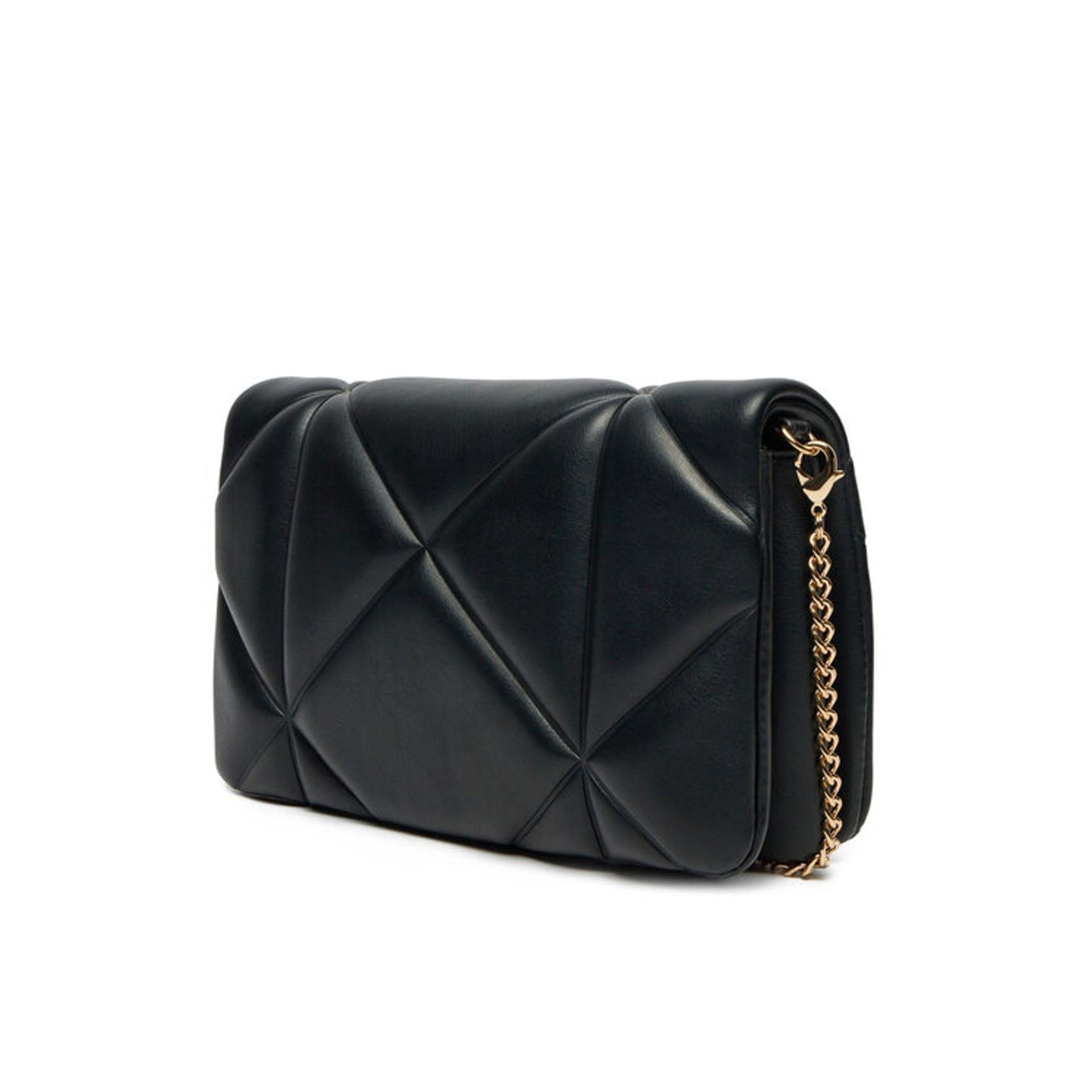 Love Moschino Sacs Bandouliere Crossbody Bag With Wooden Shelf Accent And Stylish Design.