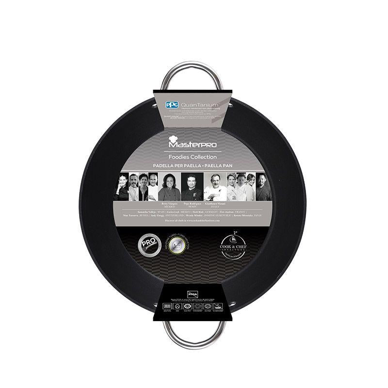 Masterpro 32cm Nonstick Paella Pan for Induction Cooking.