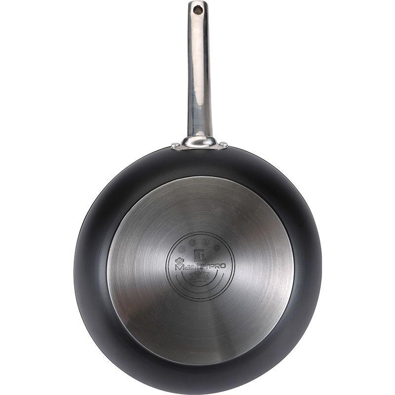 Masterpro Wok Pan Turbo – 28 cm Induction Compatible, Forged Aluminium.
