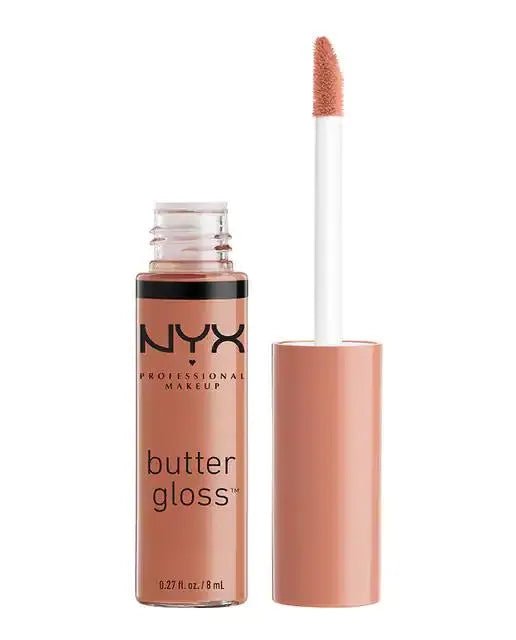 Nyx Butter Gloss Madeleine Lip Gloss 8ml Hydrating Sheer Shine Long Lasting Lip Color.