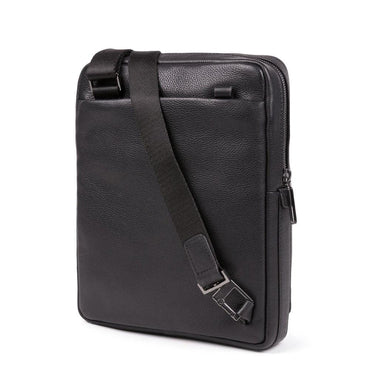 Piquadro Tallin Men's Leather Crossbody Bag iPad Sleeve Black CA1816W108.