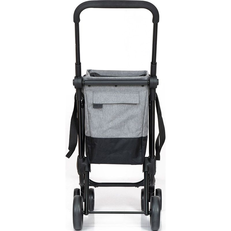 Playmarket Easy Go Shopping Trolley Foldable Cart Black - Green - Afanaya