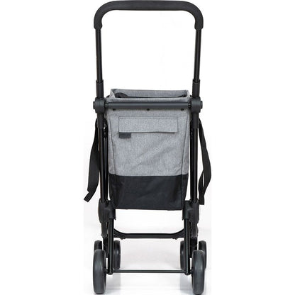 Playmarket Easy Go Shopping Trolley Foldable Cart Black - Green - Afanaya