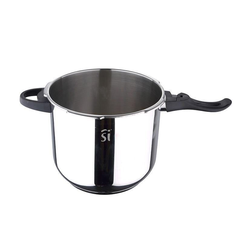 San Ignacio Pressure Cookers 4.0 and 5.5 Liter Stainless Steel Set for Healthy Quick Cooking.