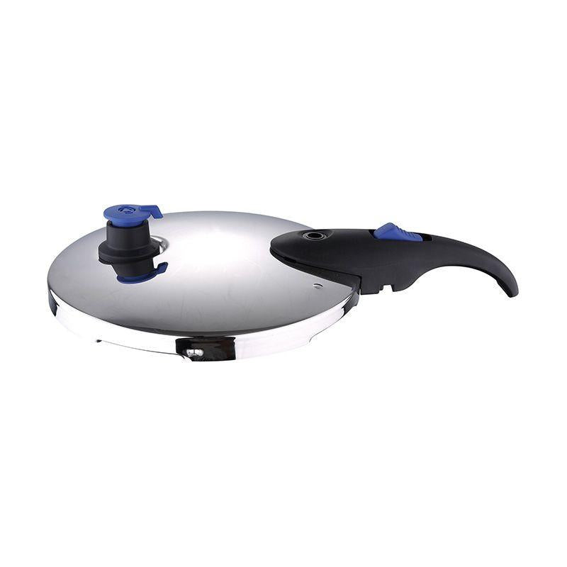 San Ignacio Pressure Cookers 4.0 and 5.5 Liter Stainless Steel Set for Healthy Quick Cooking.