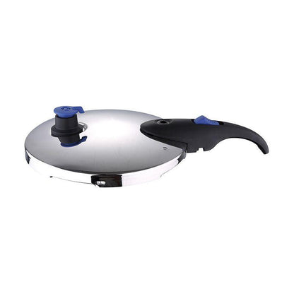 San Ignacio Pressure Cookers 4.0 and 5.5 Liter Stainless Steel Set for Healthy Quick Cooking.