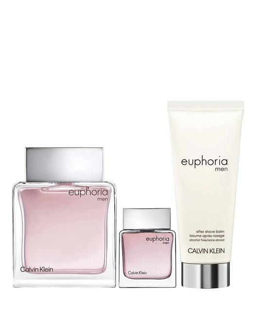 Coffret Calvin Klein: Euphoria, Eau De Toilette, Pour Homme, 100 ml + Euphoria, Eau De Toilette, Pour Homme, 15 ml *Miniature + Euphoria, Baume Après-Rasage, 100 ml