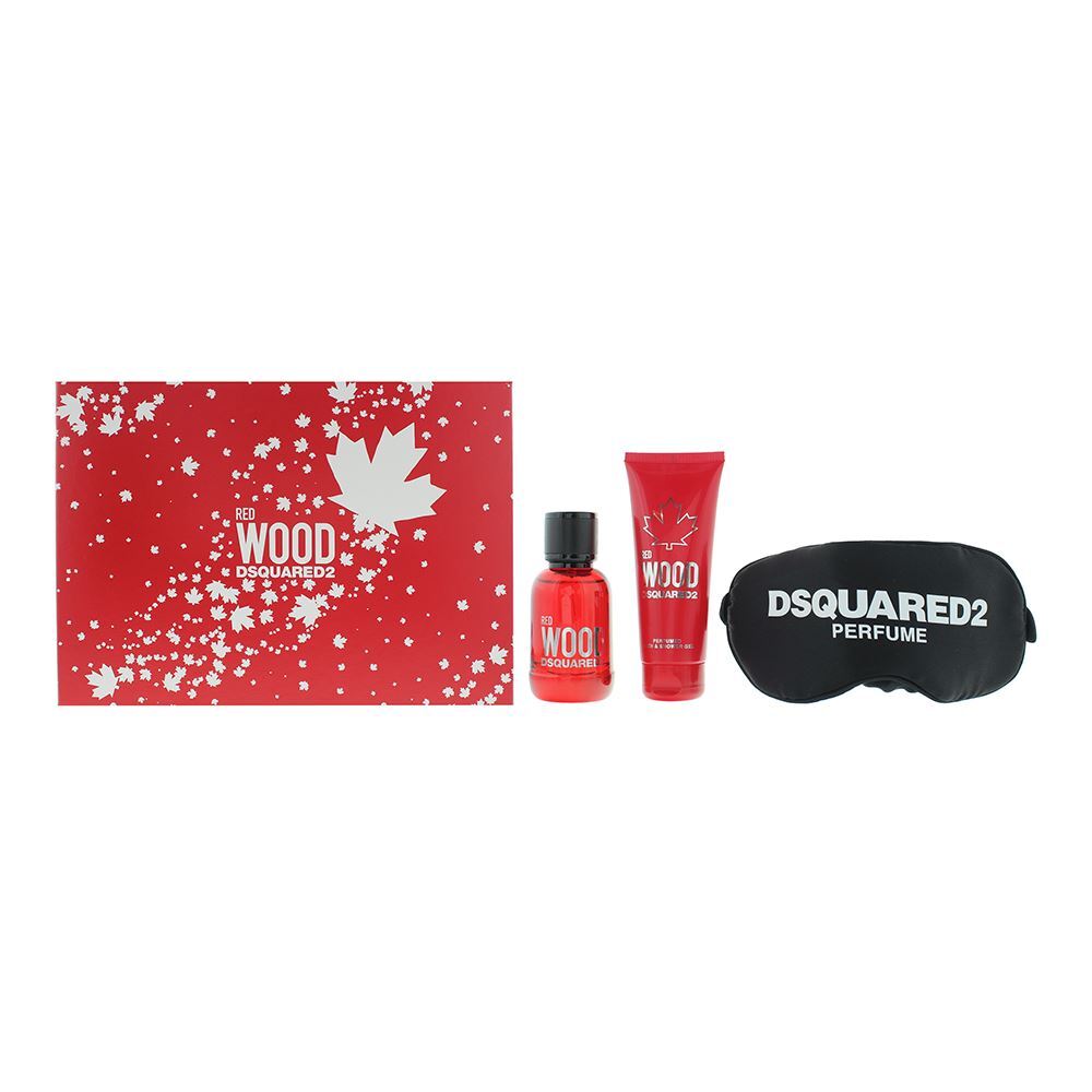 Visuel produit Coffret parfum Dsquared2 Red Wood & Dsquared pour femme, 3 pièces – produit