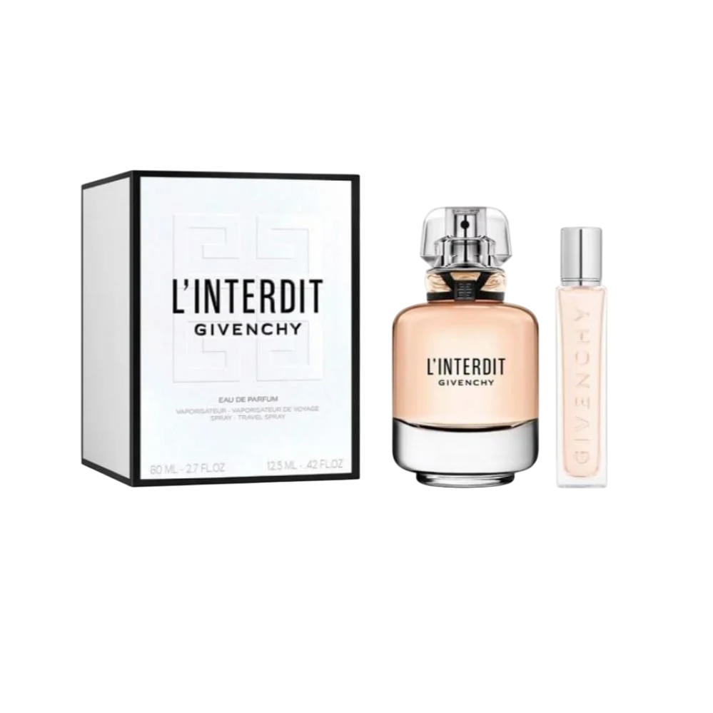 Givenchy L'Interdit Coffret Cadeau pour Femme – EDP 80ml + Mini 12,5ml