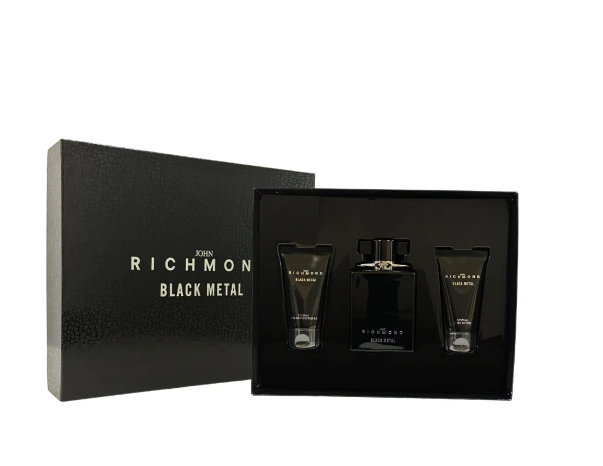 Visuel produit Coffret parfum John Richmond Black Metal pour homme, 3 pièces – produit
