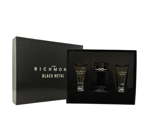 Visuel produit Coffret parfum John Richmond Black Metal pour homme, 3 pièces – produit