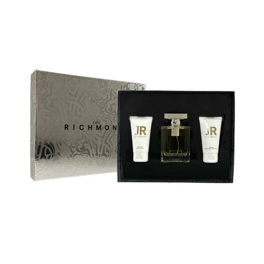 Coffret John Richmond Eau de Parfum 100ml + Gel Douche Black Metal 50ml + Miniature 50ml