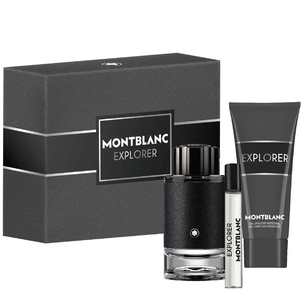 Coffret Montblanc Explorer Homme – EDP 100ml + EDP 7.5ml + Gel Douche 100ml – coffret
