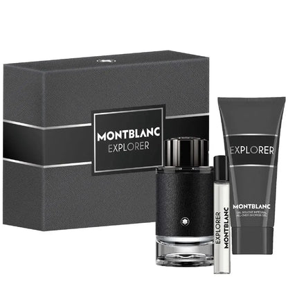 Coffret Montblanc Explorer Homme – EDP 100ml + EDP 7.5ml + Gel Douche 100ml – coffret