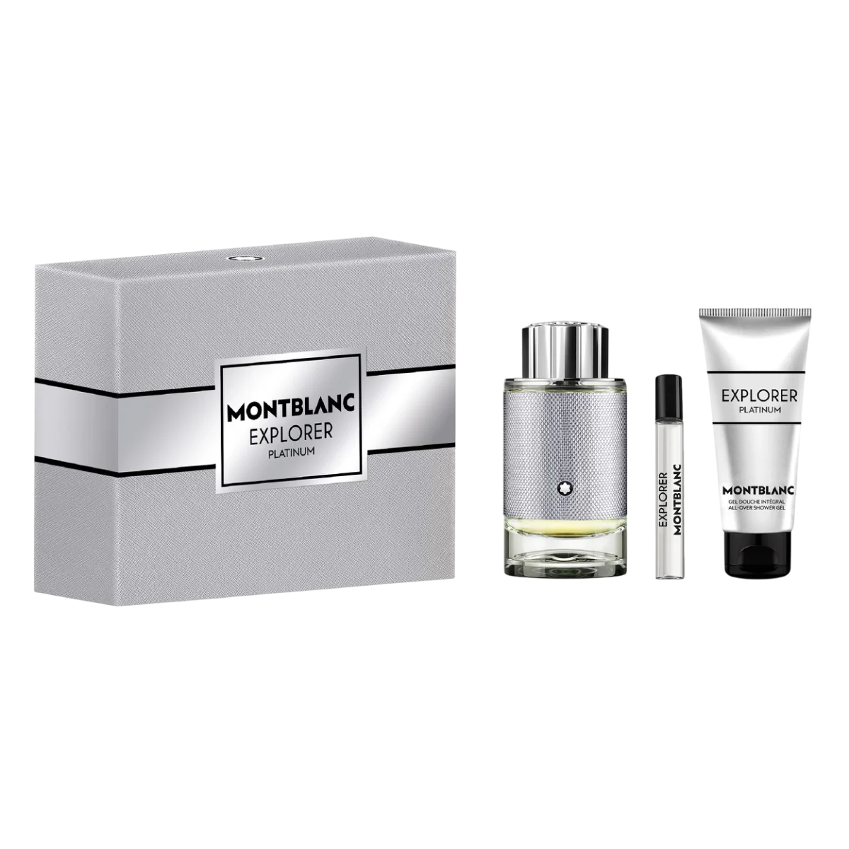 Visuel produit Coffret parfum Montblanc Explorer Platinum pour homme, 3 pièces – produit