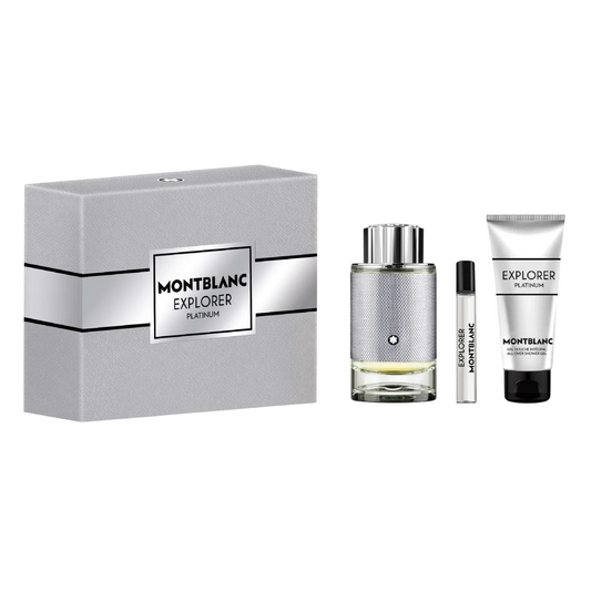 Visuel produit Coffret parfum Montblanc Explorer Platinum pour homme, 3 pièces – produit