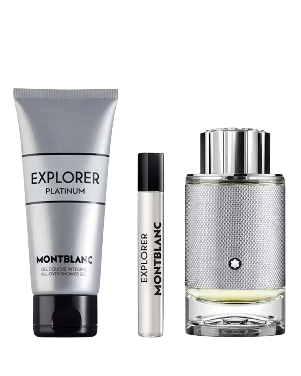 Coffret Montblanc Explorer Platinum Homme – EDP 100ml + EDP 7.5ml + Gel Douche 100ml – coffret