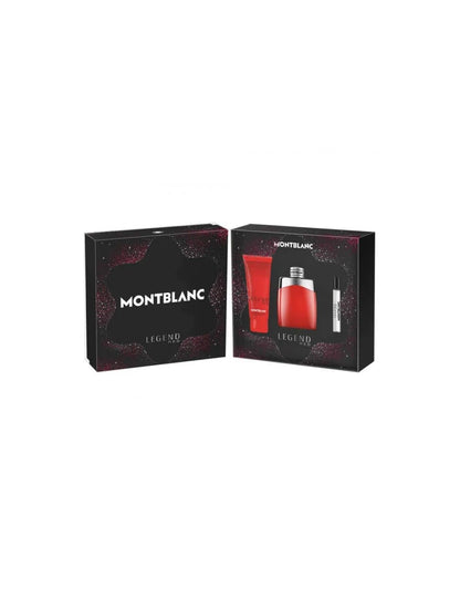 Set Montblanc Legend Red Edp 100ml Gel Mini@ - Afanaya