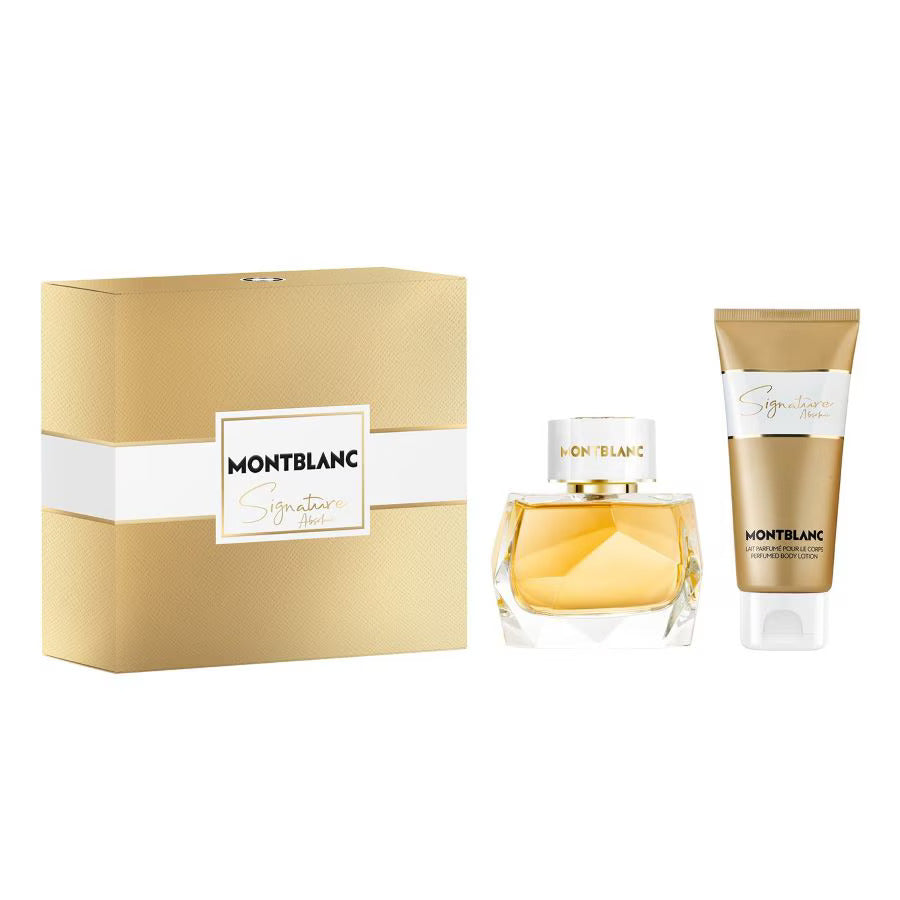 Coffret Montblanc : Signature Absolue, Eau de Parfum, Pour Femme, 50 ml + Signature Absolue, Lait Corps, Pour tout le Corps, 100 ml