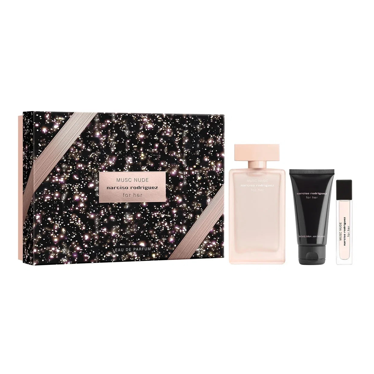 Visuel produit Coffret parfum Narciso Rodriguez Musc Nude pour femme, 3 pièces – produit