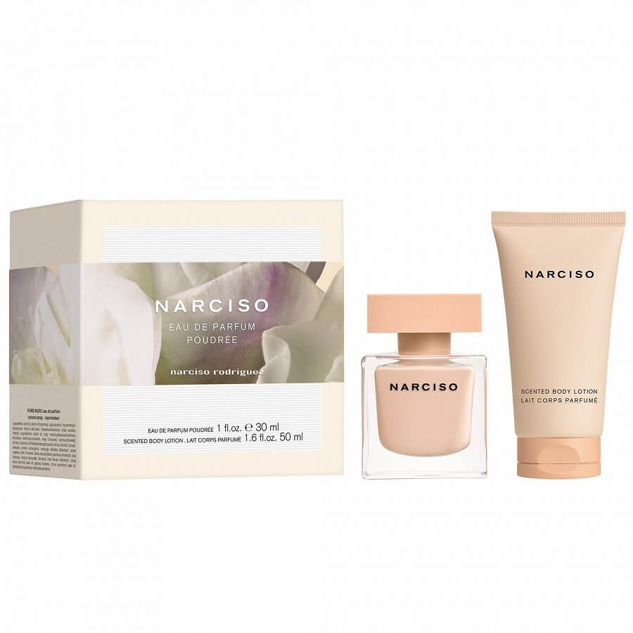 Set Narciso Rodriguez: Narciso Poudree, Eau De Parfum, For Women, 30 ml + Narciso Poudree, Hydrating, Body Lotion, 50 ml