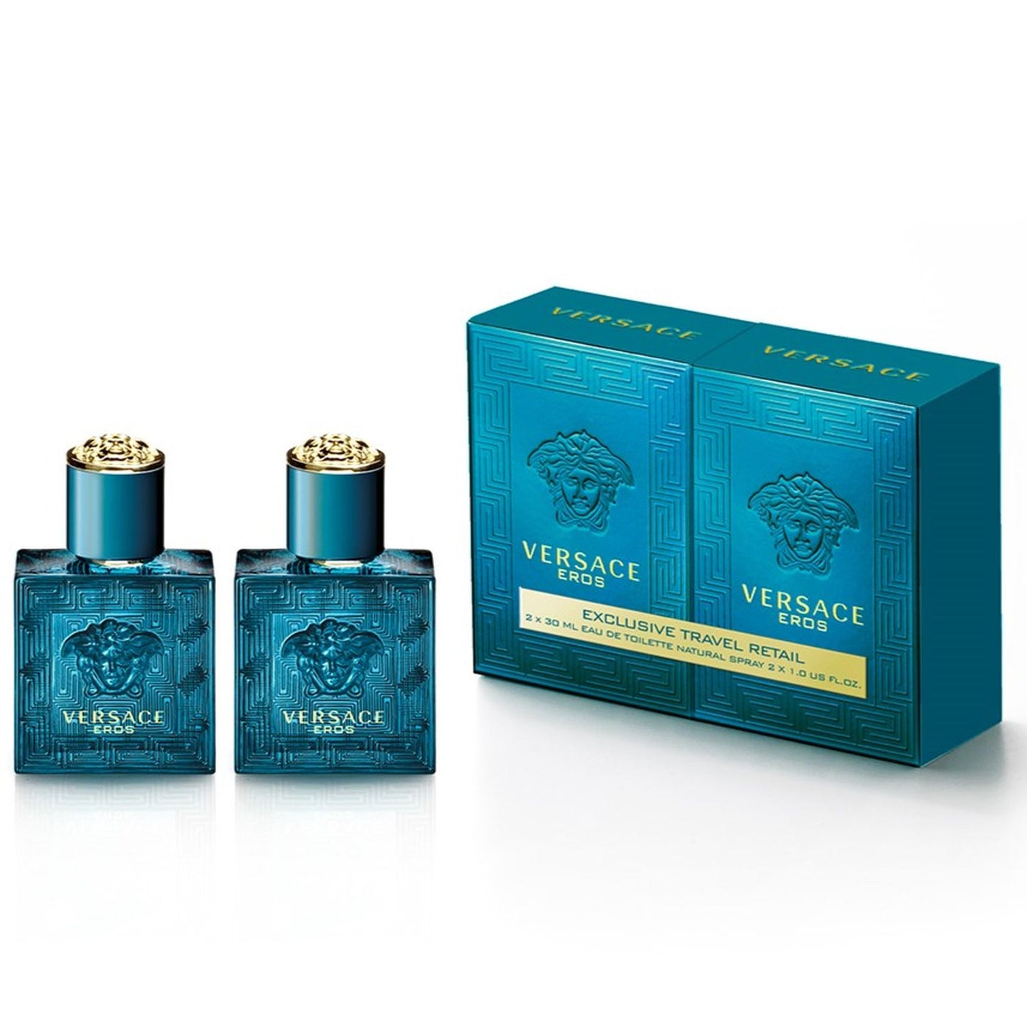 Coffret Versace : Eros, Eau De Toilette, Pour Homme, 30 ml + Eros, Eau De Toilette, Pour Homme, 30 ml