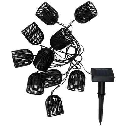 Solar String Light Black Balls - Afanaya