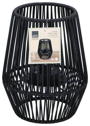 Solar Table Light Black 25Cm.