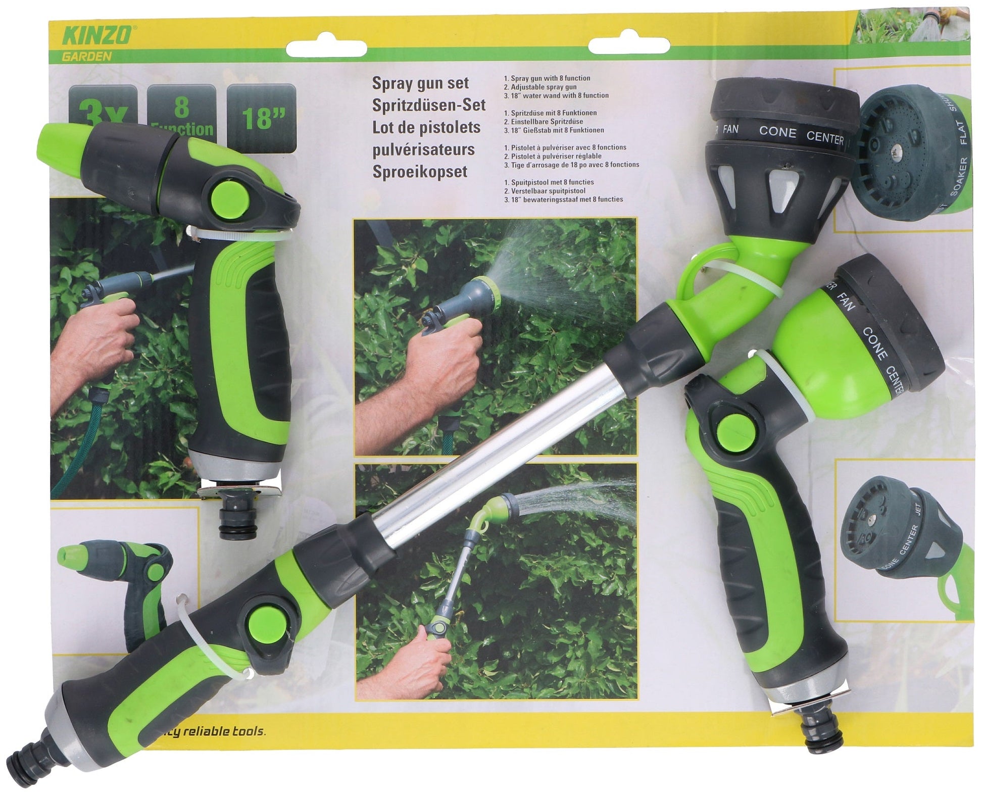 Spraygun Set Soft Handl 3Pcs - Afanaya