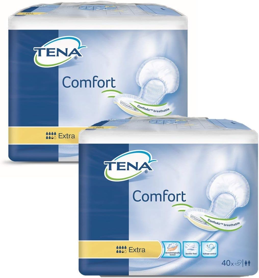 TENA Comfort Extra Incontinence Pads Pack 80 Pads - Afanaya