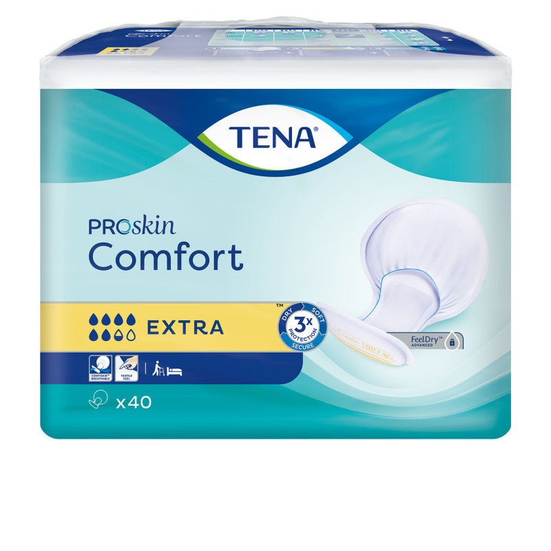 TENA Comfort Extra Incontinence Pads Pack 80 Pads - Afanaya