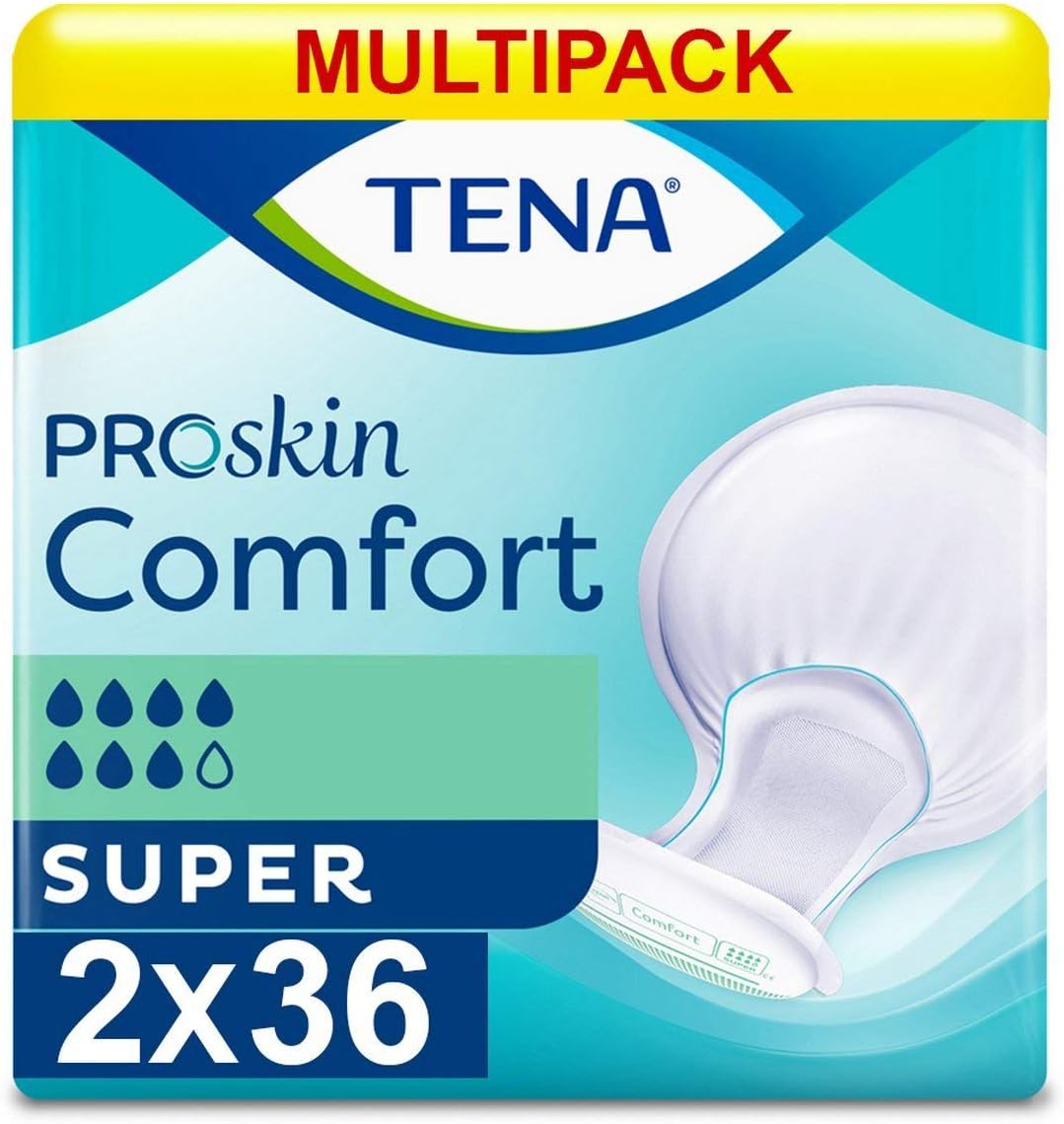TENA Comfort Super Incontinence 2 Packs 36 Pads - Afanaya