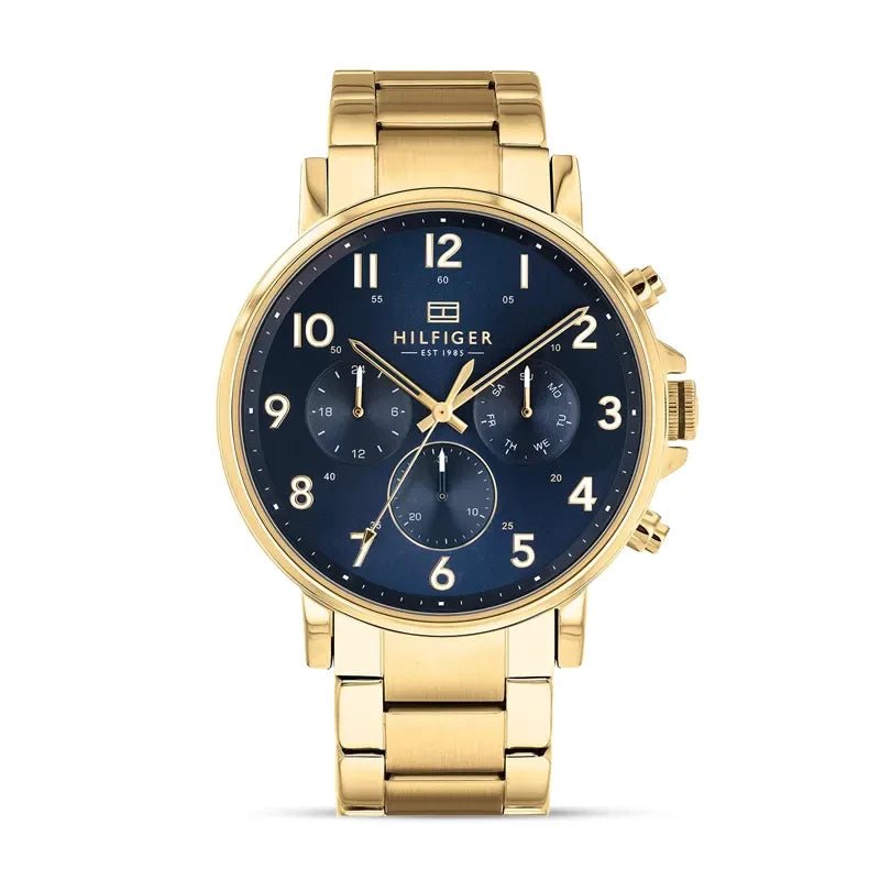 Tommy Hilfiger Daniel 1710384 Men’s Watch Stainless Steel Chronograph with Blue Dial - Afanaya