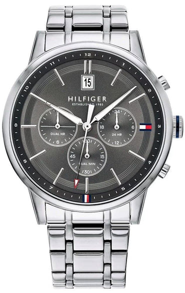 Tommy Hilfiger Men’s Watch Kyle 1791632 Stainless Steel Chronograph with Original Box - Afanaya