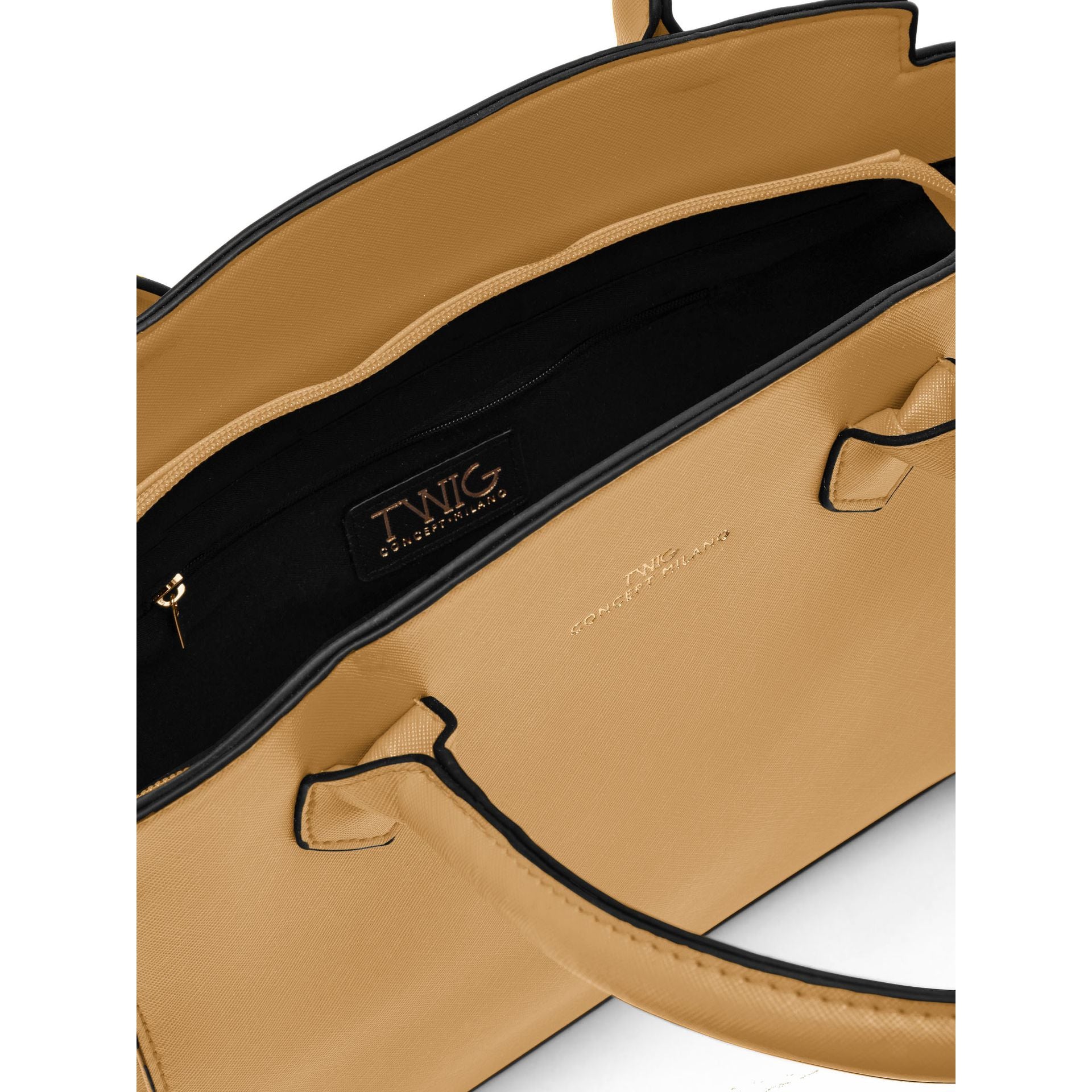 Twig Brown Women’s Shoulder Bag Bolena BOL02 Elegant Faux Leather Handbag - Afanaya