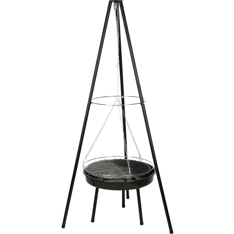 Vuurschaal Hangend - Met Grilrooster - Driepoot Model - Afanaya