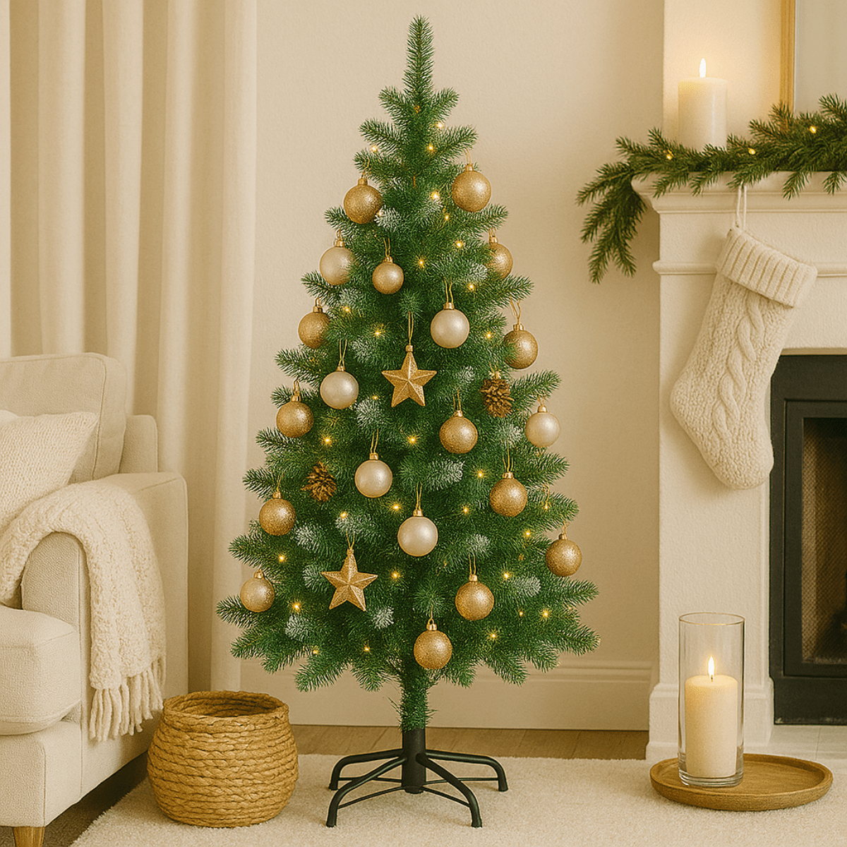 Xmas Tree Snow 150Cm 350Branch - Afanaya