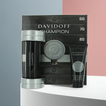 Davidoff Champion Eau de Toilette 90ml Geschenkset – Frisch-holziger Herrenduft mit Duschgel